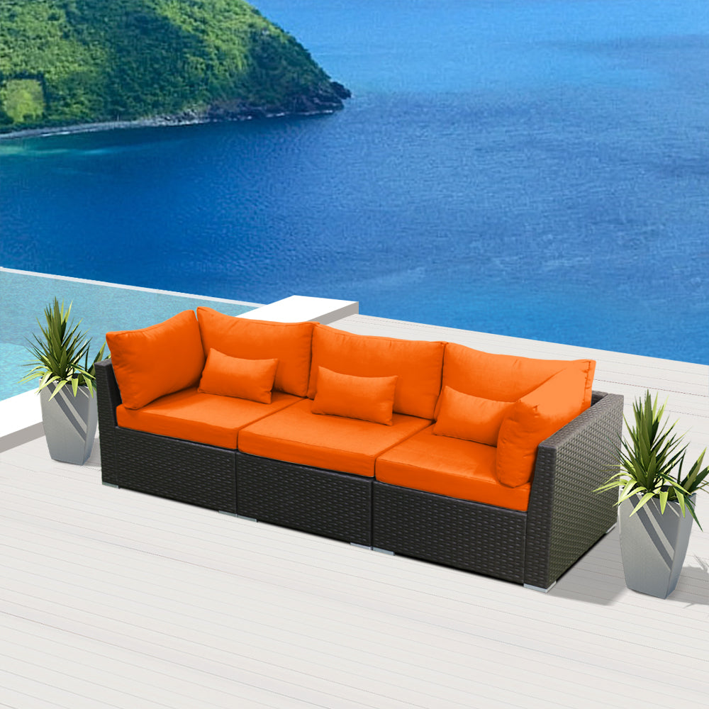 (3L)  Modern Wicker Patio Furniture Sofa Set