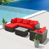 (6H2) Modern Wicker Patio Furniture Sofa Set - Modenzi  Wicker Patio Outdoor Sofa Sectional Furniture Set