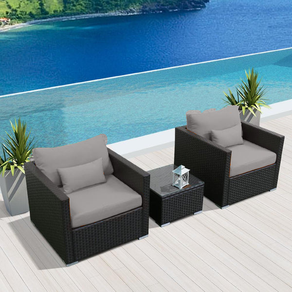 (3D) Modern Wicker Patio Furniture Sofa Set - Modenzi LLC