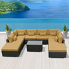 (9C) Modern Wicker Patio Furniture Sofa Set