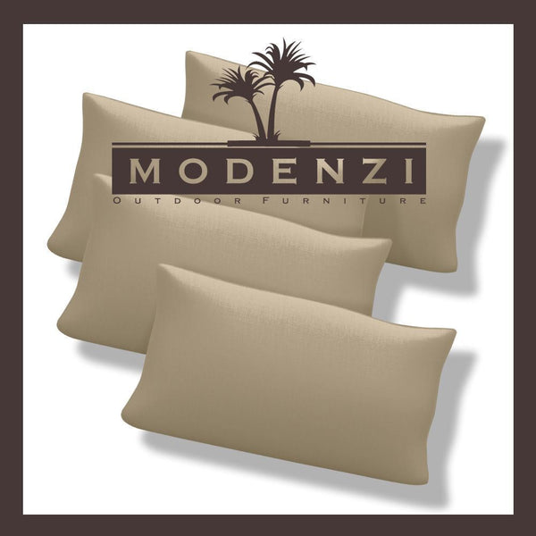 Modenzi Outdoor rectangular Throw Pillows - Modenzi  Wicker Patio Outdoor Sofa Sectional Furniture Set